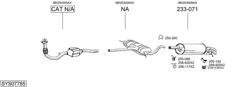BOSAL SYS07785