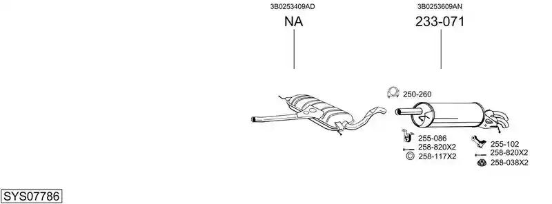 BOSAL SYS07786