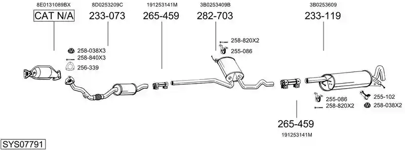 BOSAL SYS07791