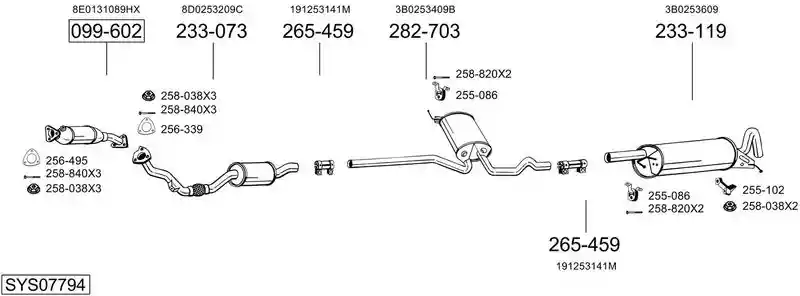 BOSAL SYS07794