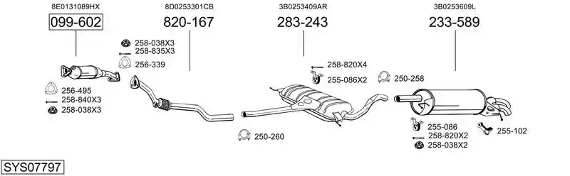 BOSAL SYS07797
