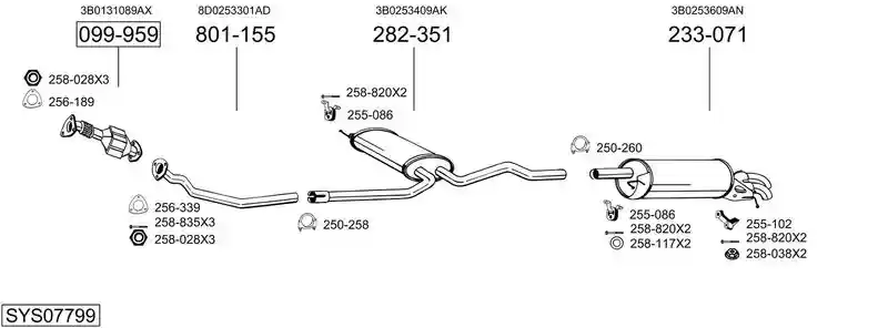 BOSAL SYS07799