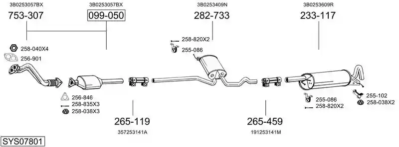 BOSAL SYS07801