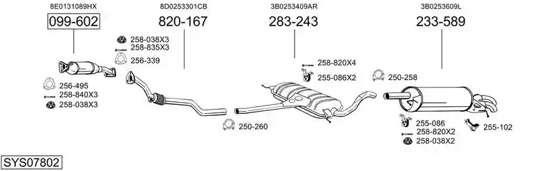 BOSAL SYS07802