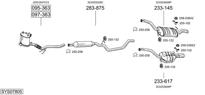 BOSAL SYS07805