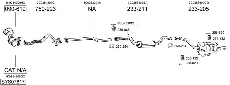 BOSAL SYS07817