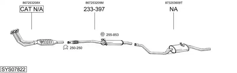 BOSAL SYS07822