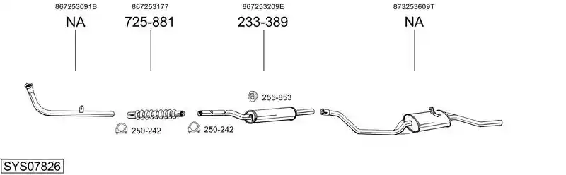 BOSAL SYS07826