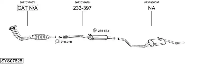 BOSAL SYS07828