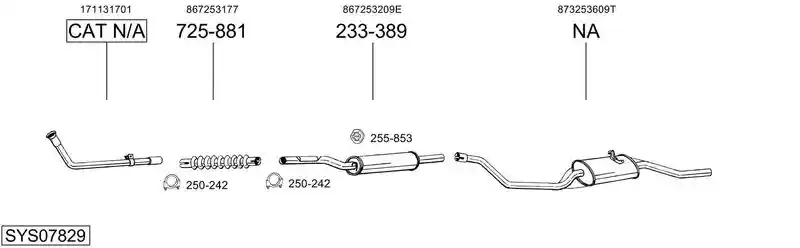 BOSAL SYS07829