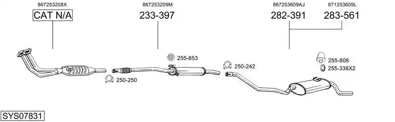 BOSAL SYS07831