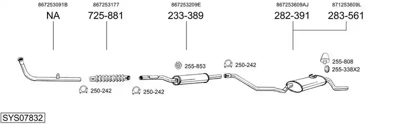 BOSAL SYS07832