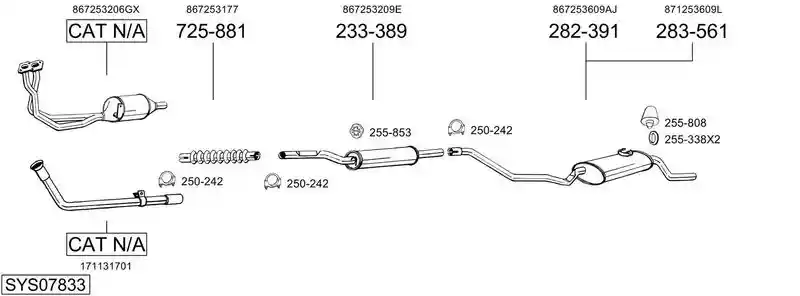BOSAL SYS07833