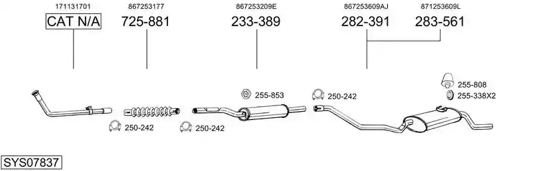 BOSAL SYS07837