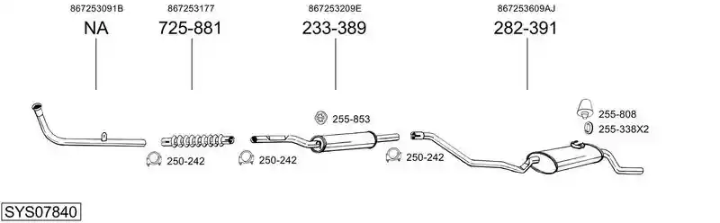 BOSAL SYS07840