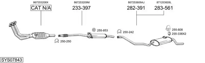 BOSAL SYS07843