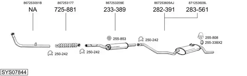 BOSAL SYS07844