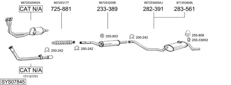 BOSAL SYS07845