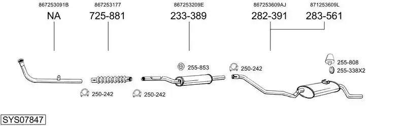 BOSAL SYS07847