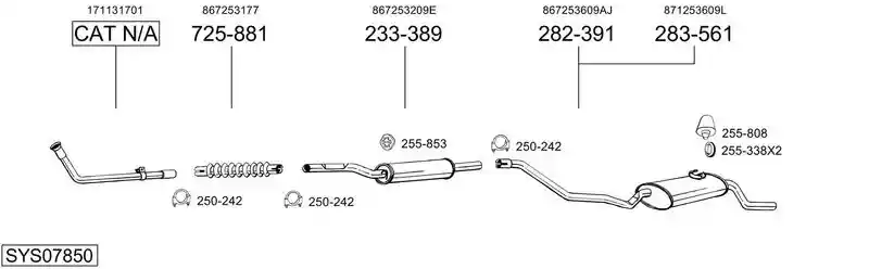 BOSAL SYS07850