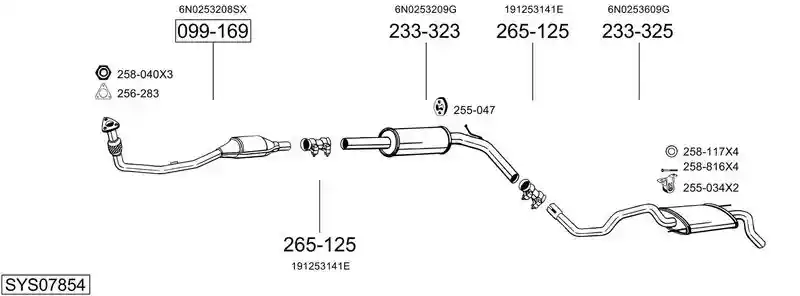 BOSAL SYS07854