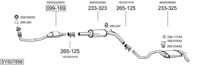 BOSAL SYS07858
