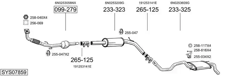 BOSAL SYS07859