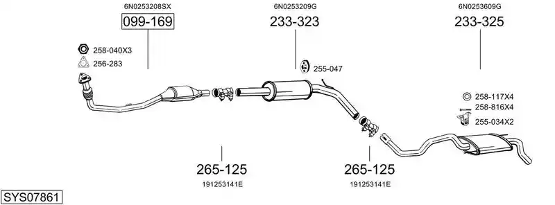 BOSAL SYS07861