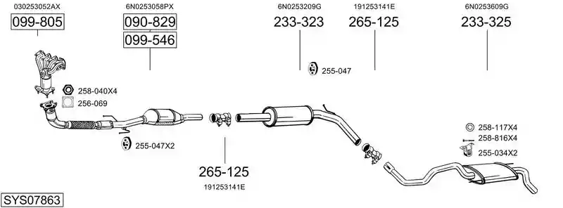 BOSAL SYS07863