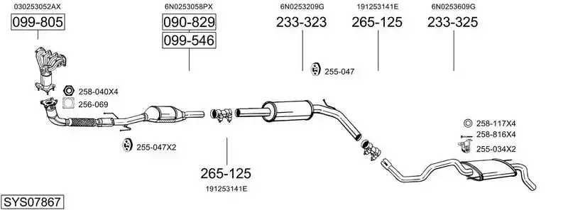BOSAL SYS07867