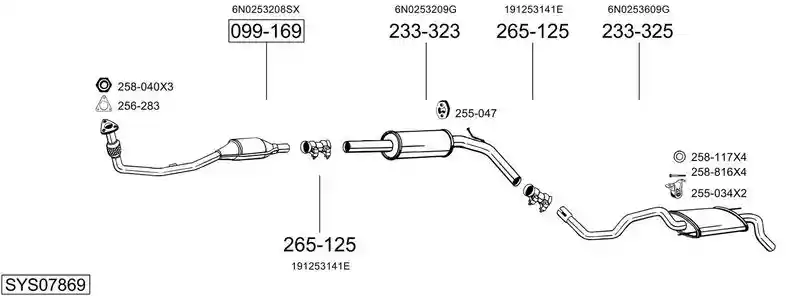 BOSAL SYS07869