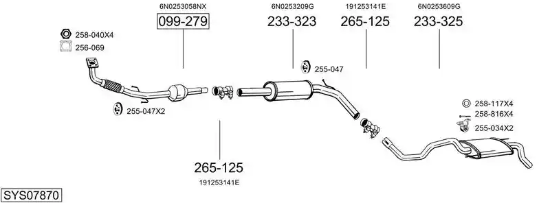 BOSAL SYS07870