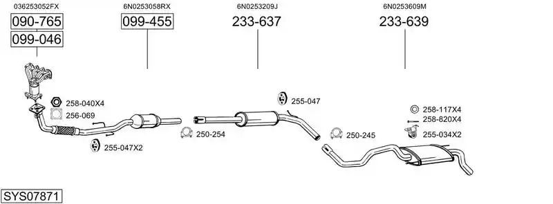 BOSAL SYS07871