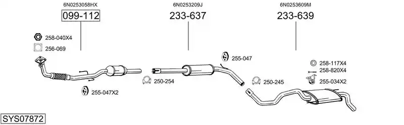 BOSAL SYS07872