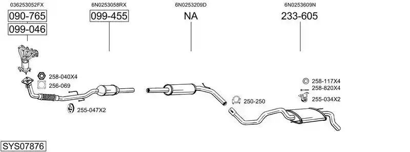 BOSAL SYS07876