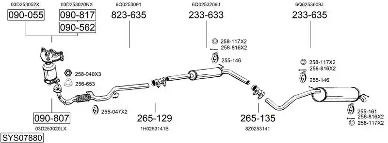 BOSAL SYS07880
