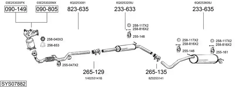 BOSAL SYS07882