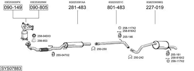 BOSAL SYS07883