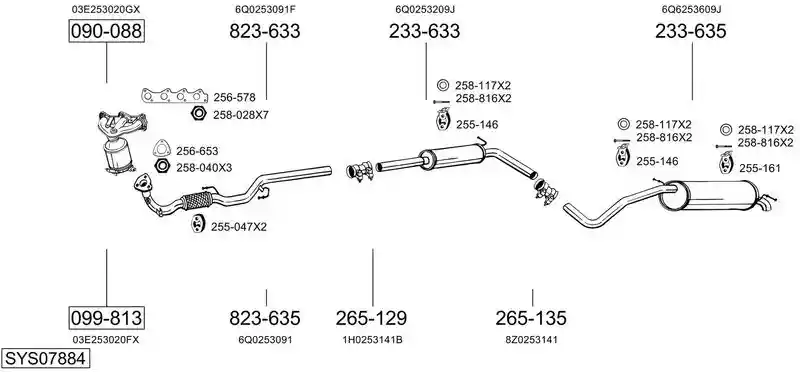 BOSAL SYS07884