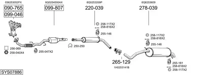 BOSAL SYS07886