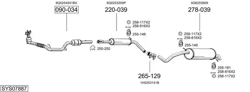 BOSAL SYS07887
