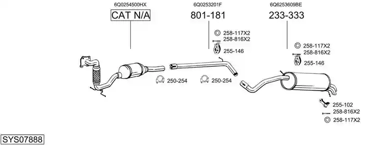 BOSAL SYS07888