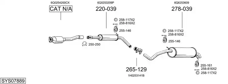 BOSAL SYS07889