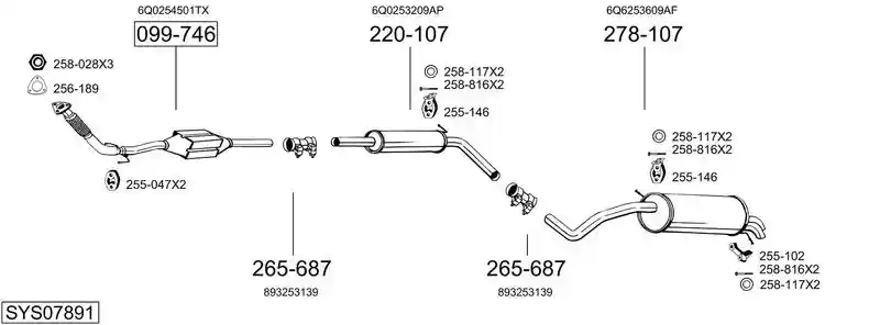 BOSAL SYS07891