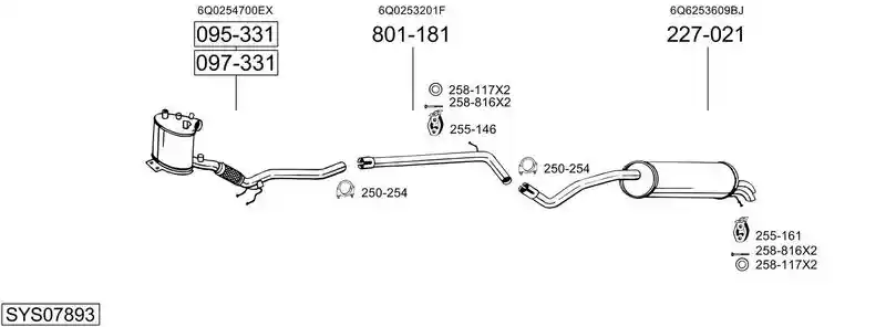 BOSAL SYS07893