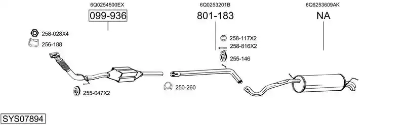 BOSAL SYS07894