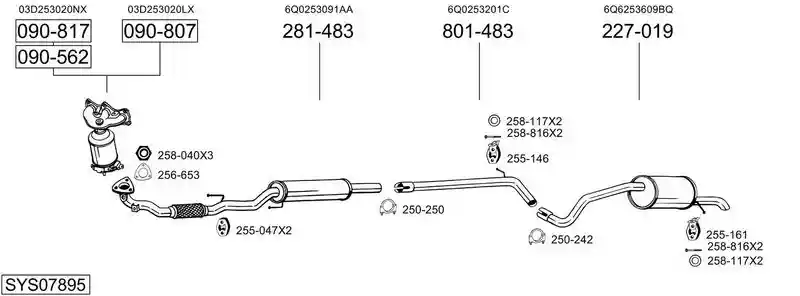BOSAL SYS07895