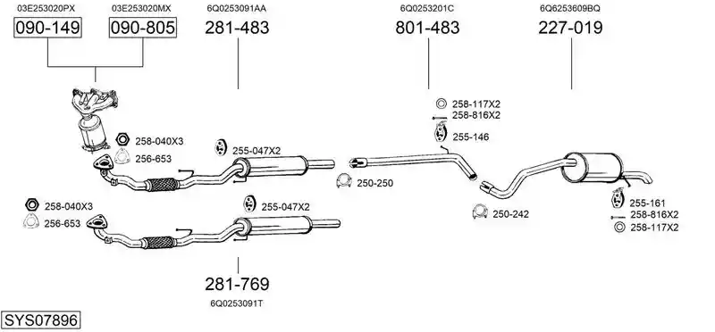 BOSAL SYS07896