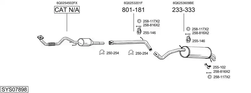 BOSAL SYS07898