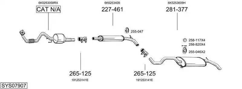 BOSAL SYS07907